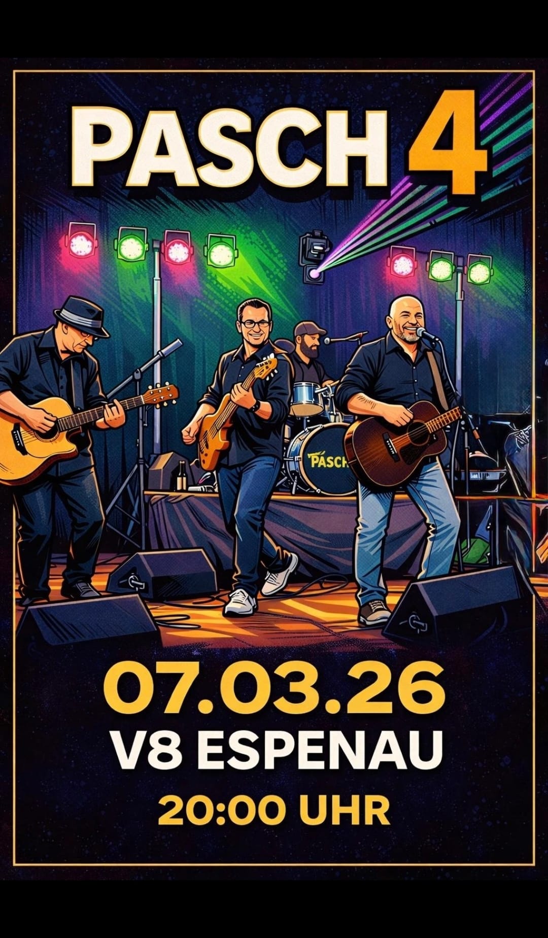 Flyer Pasch 4 in der Gaststätte V8